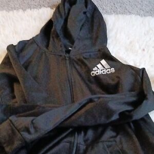 Adidas Black Zip-Up Hoodie